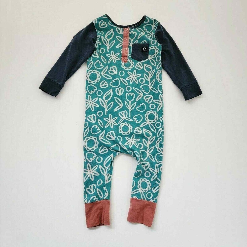 Rags Henley Pocket Romper | 2T